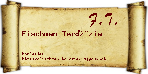 Fischman Terézia névjegykártya